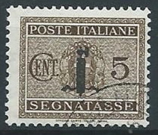 1944 RSI USATO SEGNATASSE FASCETTO 5 CENT - W188 - Segnatasse