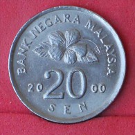 MALAYSIA  20  SEM  2000   KM# 52  -    (Nº11701) - Malaysia