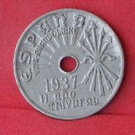 SPAIN  25  CENTIMOS  1937   KM# 753  -    (Nº11724) - 25 Centiemos