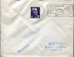 Le Vigan Des Cévennes : Le Vigan 1956 - Mechanical Postmarks (Advertisement)
