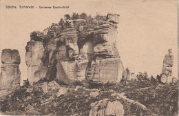 AK Sächsische Schweiz Vorderes Raubschloss Felsen Bei Kirnitzschtal Lichtenhain Hinterhermsdorf Saupsdorf Bad Schandau - Kirnitzschtal