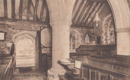 1920 CIRCA ST. GILES STOKE POGES GRAY PEW IN CORNER - Buckinghamshire