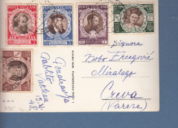 Vaticano - 1948 Cartolina Per L'Italia "Concilio Di Trento" - Storia Postale
