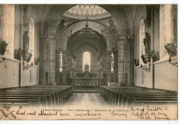 CPA   SIMPLE  80     SAINT RIQUIER   1908   PETIT SEMINAIRE     INTERIEUR DE LA CHAPELLE      VERS L AUTEL - Saint Riquier