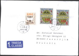 Mailed Cover (letter) With Stamps  From  Sovakia To Bulgaria - Covers & Documents