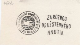 J1468 - Czechoslovakia (1945-79) Control Imprint Stamp Machine (R!): International Co-operative Day 1956 - Probe- Und Nachdrucke