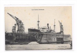 CPA  LE  GRAND-QUEVILLY  (SEINE INF) LES DOCKS FLOTTANTS - Le Grand-quevilly