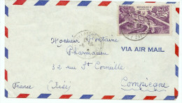 LCH- AOF LETTRE AVION BAMAKO / COMPIEGNE SEPTEMBRE 1947 - Briefe U. Dokumente