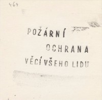 J1473 - Czechoslovakia (1945-79) Control Imprint Stamp Machine (R!): Fire Protection Of Things For All The People - Essais & Réimpressions