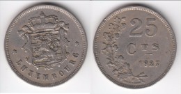 **** LUXEMBOURG - 25 CENTIMES 1927 CHARLOTTE **** EN ACHAT IMMEDIAT !!! - Luxemburg