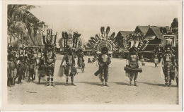 Real Photo Costumed Natives And Nude Kids In A Band Nose Piercing - Papouasie-Nouvelle-Guinée