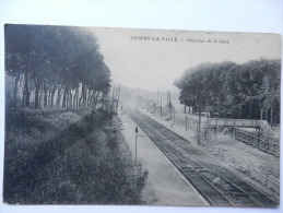 77 COMBS LA VILLE  INTERIEUR DE LA GARE RARE - Combs La Ville