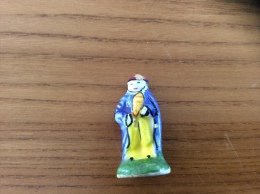 Fève "homme, Gabardine Bleu, Pantalon Jaune" (ancienne) - Santons