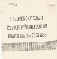 J1507 - Czechoslovakia (1945-79) Control Imprint Stamp Machine (R!): Slovak Congress Association Of Fire Protection - Probe- Und Nachdrucke