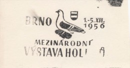 J1511 - Czechoslovakia (1945-79) Control Imprint Stamp Machine (R!): International Exhibition Of Pigeons; Brno 1956 - Essais & Réimpressions