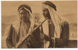 Ibn El Sioud Bedouins Arabia Photo S. Nariosky Written In Arab And In Hebrew No 44 Jamal Bros Jerusalem Palestine 1921 - Saoedi-Arabië