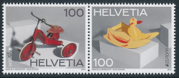 SWITZERLAND/Schweiz, Helvetia EUROPA 2015 "Old Toys" Joint Pair**INVERTED - 2015