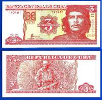 Cuba 3 Pesos Che Guevara 2004 UNC Uncirculated Neuf Peso Centavo Centavos Cent Paypal Skrill OK - Kuba