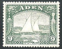 Aden 1937 9 P - Mint - Aden (1854-1963)