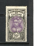 OCEANIE - Y&T N° 27* - Tahitienne - Unused Stamps