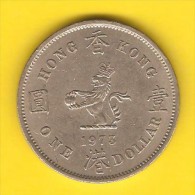 HONG KONG   $1.00 DOLLAR  1973  (KM # 31.1) - Hongkong