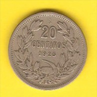 CHILE   20 CENTAVOS  1925  (KM # 167.1) - Cile