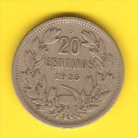 CHILE   20 CENTAVOS  1925  (KM # 167.1) - Chile