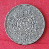 GREAT BRITAIN  2  SHILLING  1966   KM# 906  -    (Nº11807) - J. 1 Florin / 2 Schillings