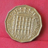 GREAT BRITAIN  3  PENCES  1966   KM# 900  -    (Nº11827) - F. 3 Pence