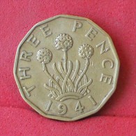 GREAT BRITAIN  3  PENCES  1941   KM# 849  -    (Nº11829) - F. 3 Pence