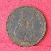 GREAT BRITAIN  1  PENNY  1963   KM# 897  -    (Nº11836) - D. 1 Penny