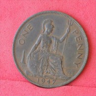 GREAT BRITAIN  1  PENNY  1947   KM# 845  -    (Nº11837) - D. 1 Penny