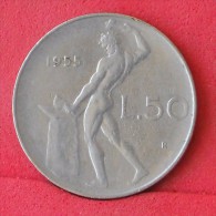 ITALY  50  LIRAS  1955   KM# 95,1  -    (Nº11861) - 50 Lire