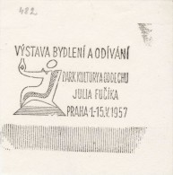 J1527 - Czechoslovakia (1945-79) Control Imprint Stamp Machine (R!): Exhibitions Housing And Clothing; Julius Fucik Park - Légumes