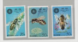 KorN Mi.Nr.1929-31/  KOREA -  Bienen (bees, Abeja) ** - Corée Du Nord