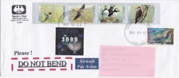 2015 Canada - Nice Cover Sent To Romania 5 Stamps Birds Fauna Nature Stationery Entier - 1953-.... Regering Van Elizabeth II