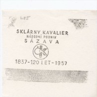 J1532 - Czechoslovakia (1945-79) Control Imprint Stamp Machine (R!): Kavalier Glass Works National Corporation 1837-1957 - Proofs & Reprints