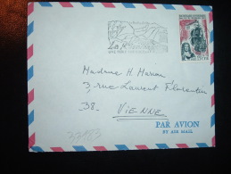 LETTRE PAR AVION TP ILE BOURBON 15F OBL.MEC.23-7-196? SAINT-DENIS REUNION - Brieven En Documenten