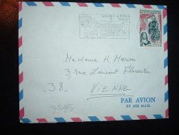 LETTRE PAR AVION TP ILE BOURBON 15F OBL.MEC.2-?-1965 SAINT-DENIS REUNION - Cartas & Documentos