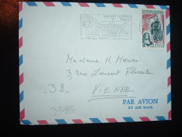 LETTRE PAR AVION TP ILE BOURBON 15F OBL.MEC.2-?-1965 SAINT-DENIS REUNION - Brieven En Documenten