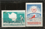 ANTARCTIQUE CHILIEN. Jubilé De La Base Militaire O'Higgins & Traité Antarctique (surchargé) 2 T-p Neufs ** - Onderzoeksstations