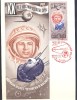 Russia CCCP USSR 1977 Maximum Card: Space Weltraum Espace: Gagarin First Flight Sputnik 20 Years Of Space Flights - Russia & USSR