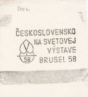 J1571 - Czechoslovakia (1945-79) Control Imprint Stamp Machine (R!): Czechoslovakia At World Exhibition In Brussels (SK) - Proofs & Reprints