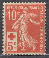 France 1914 Red Cross - Croix Rouge Yvert#147 Mint Hinged (avec Charnieres) - Ungebraucht