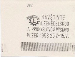 J1579 - Czechoslovakia (1945-79) Control Imprint Stamp Machine (R!): Visit II. Agricultural And Industrial Exhibition - Probe- Und Nachdrucke
