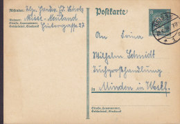 Germany Deutsches Reich Postal Stationery Ganzsache Entier NEISSE 1928 MINDEN Westf. Beethoven (2 Scans) - Tarjetas