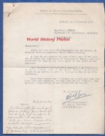 Courrier Ancien - LORIENT -  Vente De Timbre Anti Tuberculeux Par La Gendarmerie Courrier Du Comité Au Capitaine BOUEDEC - Police & Gendarmerie