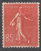 France 1924 Yvert#204 Mint Hinged (avec Charnieres) - 1903-60 Semeuse Lignée