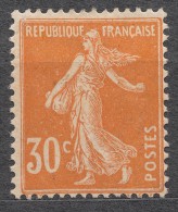 France 1907 Yvert#141 Mint Hinged (avec Charnieres) - 1906-38 Semeuse Camée