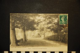 CP, 04, DIGNE Avenue De La Grande Fontaine Voyagé En 1909 - Digne